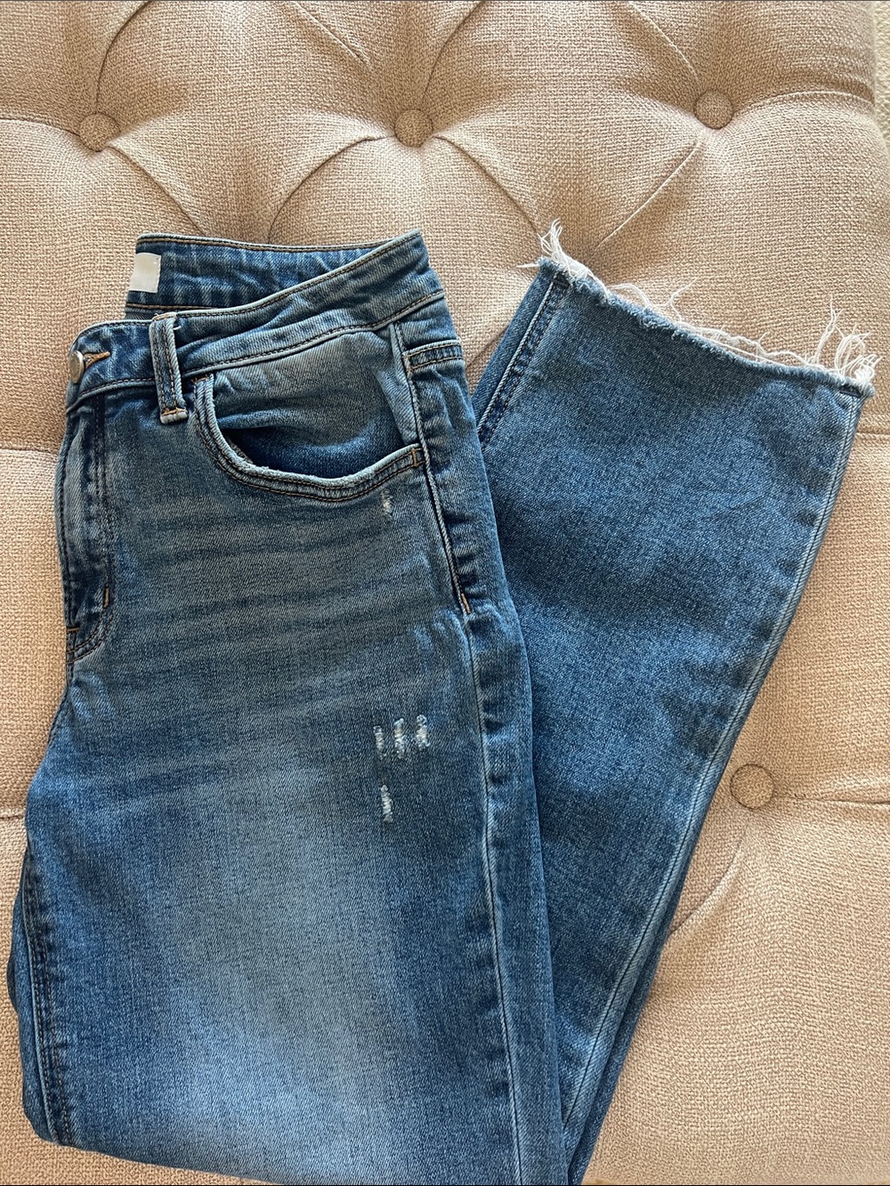 Vervet Women’s Mid-Rise Straight Leg Ankle Jeans - Picture 1 of 4